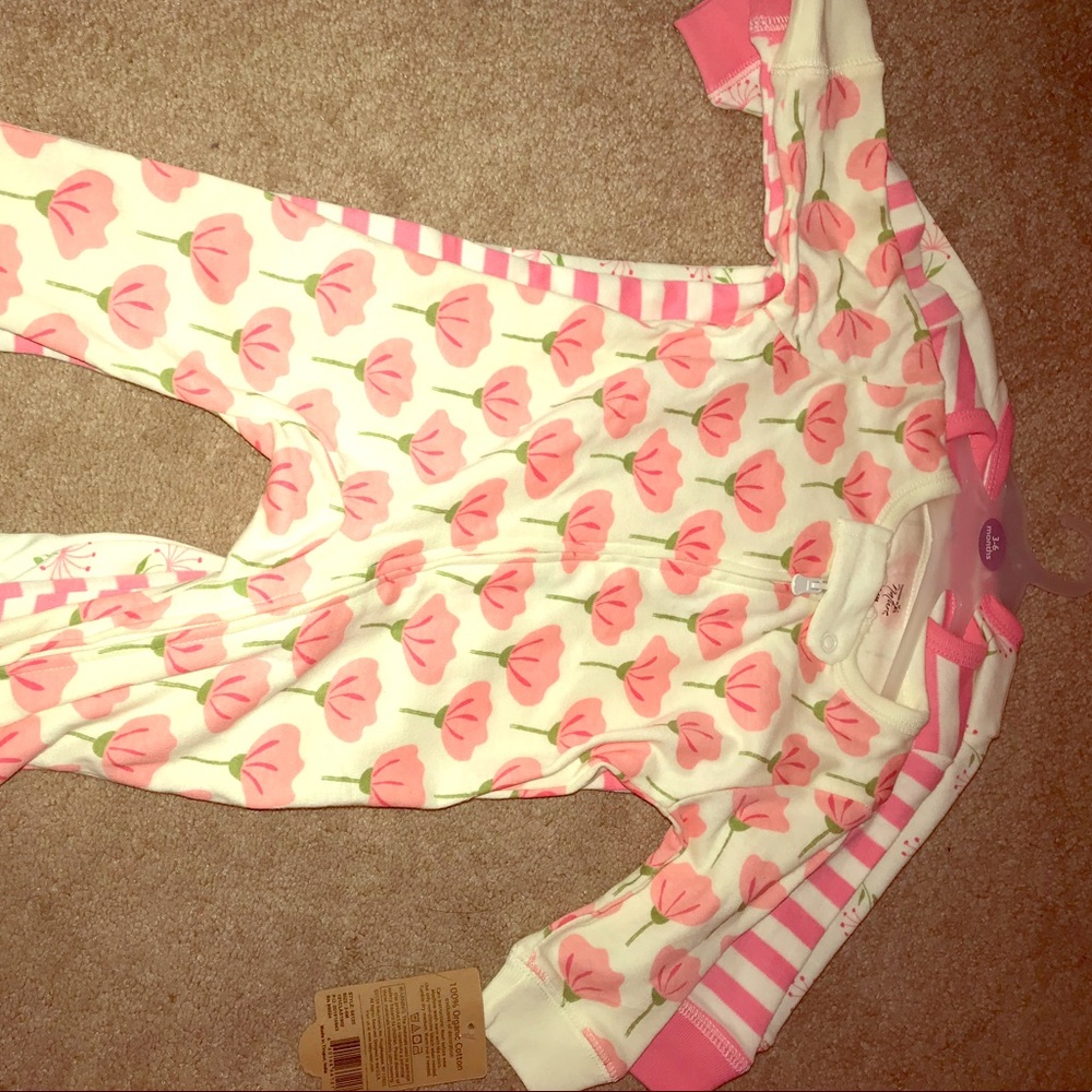 Touched by nature - three piece footies set